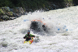 Discesa in Kayak e in Rafting sulla Dora Baltea